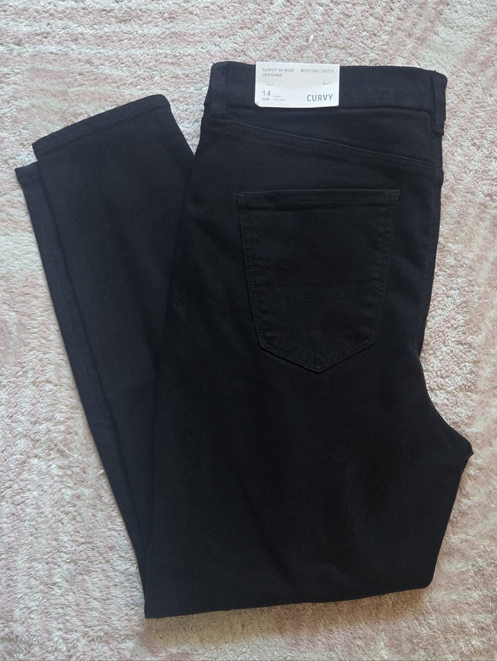 American Eagle Curvy High Rise Distressed Jegging | 14S